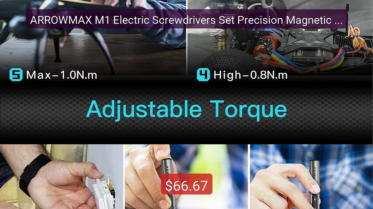 ARROWMAX M1 Electric Screwdrivers Set Precision Magnetic Bits 5-Ge... -- Best Deal 2026 | Shop Now!