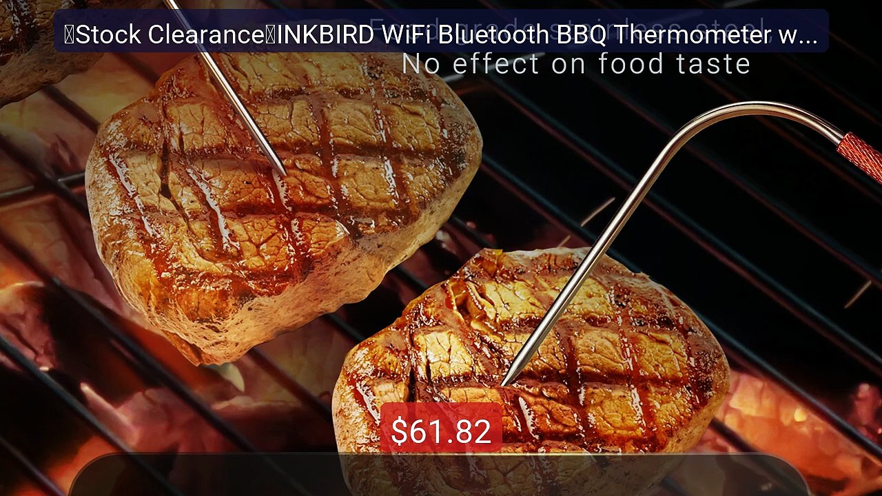 【Stock Clearance】INKBIRD WiFi Bluetooth BBQ Thermometer with 4 Prob... -- Top Rated 2026 | Buy Now!