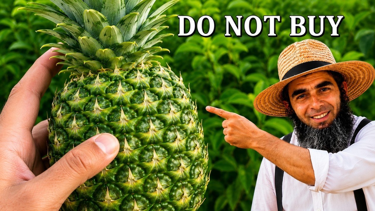 How to Pick a SWEET Pineapple... The Old AMISH Way