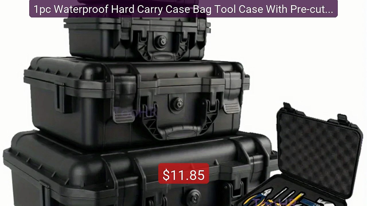 1pc Waterproof Hard Carry Case Bag Tool Case With Pre-cut Spon... -- Best Buy 2026 | Great Quality!
