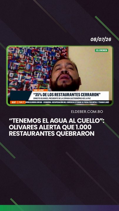 “Tenemos el agua al cuello”: Olivares alerta que 1.000 restaurantes quebraron