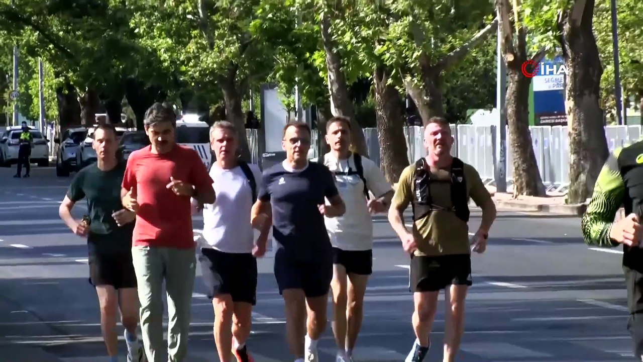 Macron, Ankara'da sabah koşusu yaptı