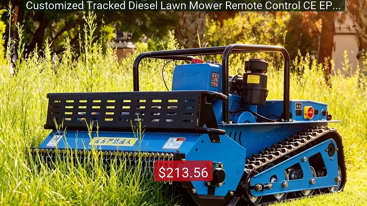 Customized Tracked Diesel Lawn Mower Remote Control CE EPA Approve... -- Best Deal 2026 | Shop Now!