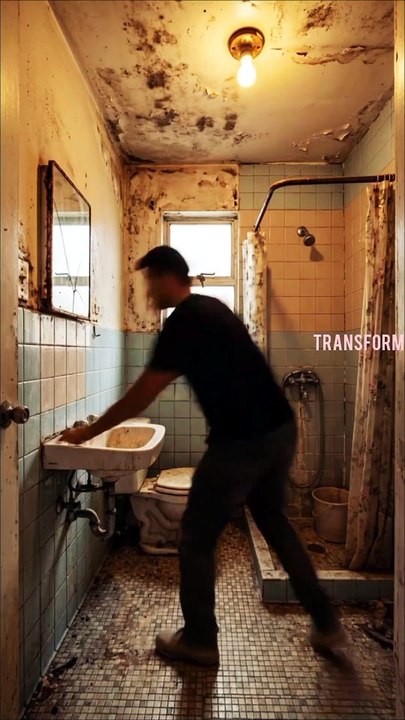 From Ruined to Royal! Watch this extreme bathroom transformation from start to finish! 🏚️➡️💎