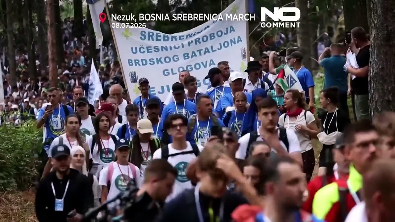 Tausende nehmen an Friedensmarsch in Bosnien für Opfer von Srebrenica teil