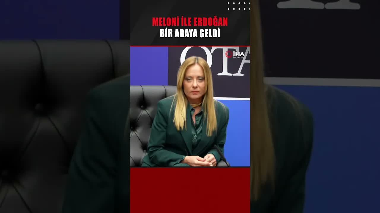 Cumhurbaşkanı Erdoğan, İtalya Başbakanı Meloni ile bir araya geldi