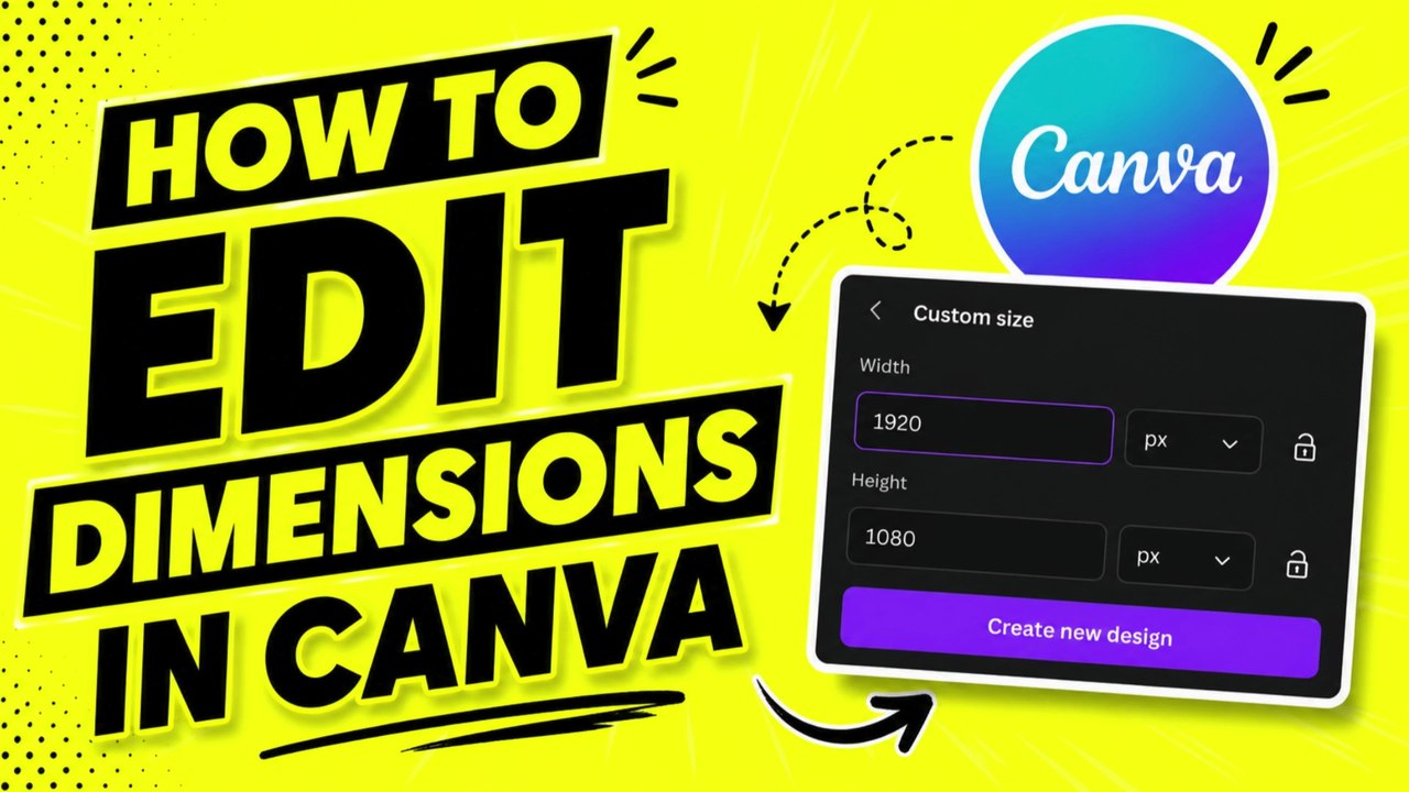 How to edit dimensions in Canva