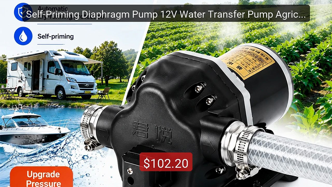Self-Priming Diaphragm Pump 12V Water Transfer Pump Agricultural S... -- Best Deal 2026 | Shop Now!