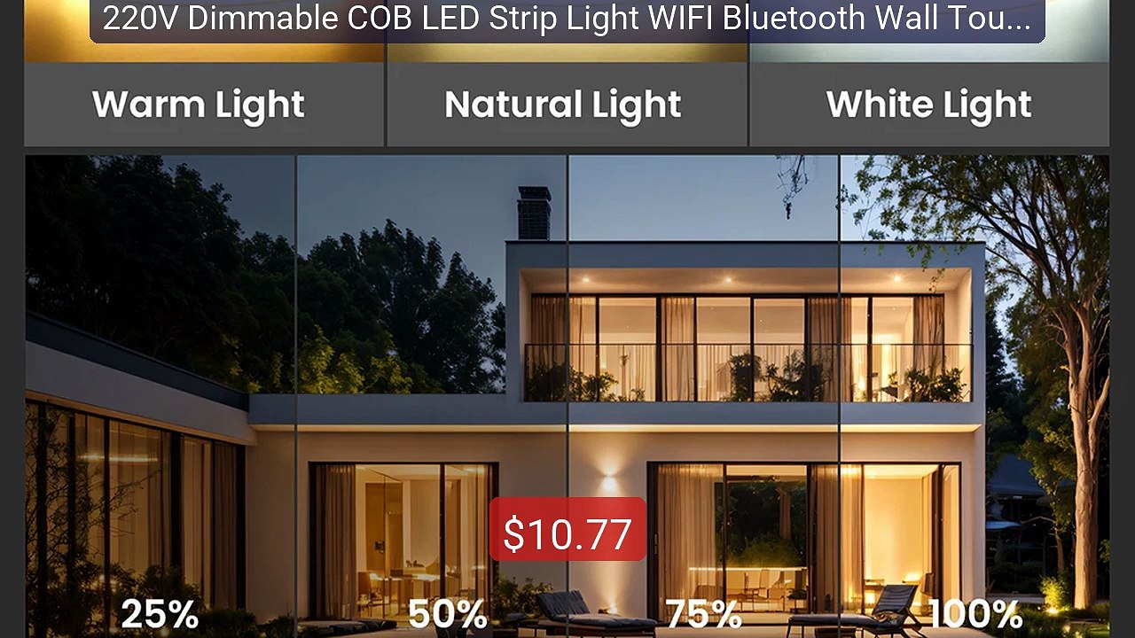 220V Dimmable COB LED Strip Light WIFI Bluetooth Wall Touch 23key ... -- Best Deal 2026 | Shop Now!