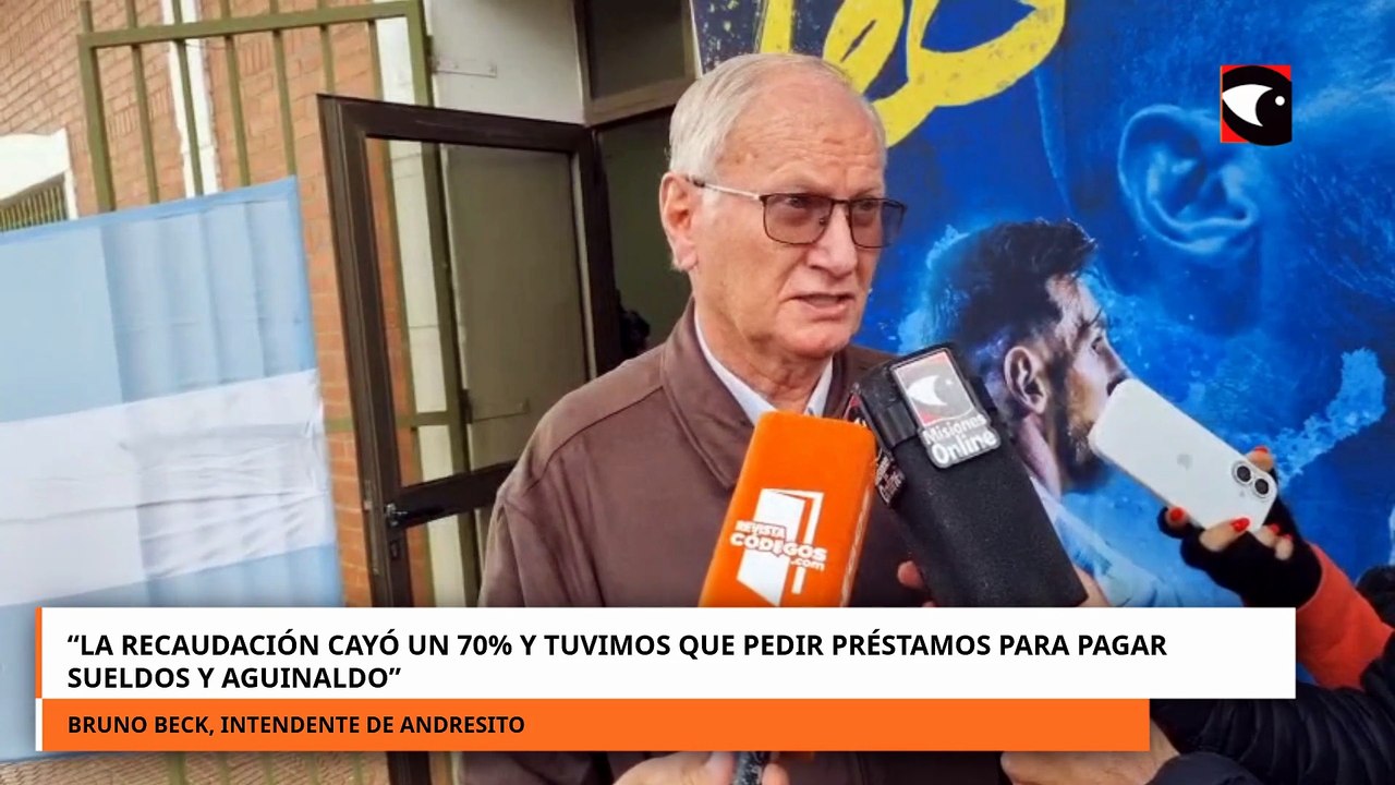 “La recaudación cayó un 70% y tuvimos que pedir préstamos para pagar sueldos y aguinaldo”.mp4