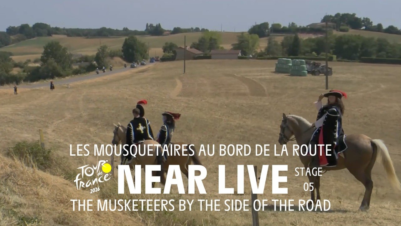 The Musketeers by the side of the road- Stage 5