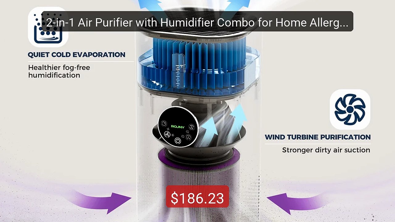 2-in-1 Air Purifier with Humidifier Combo for Home Allergies a... -- Hot Deal 2026 | Limited Offer!