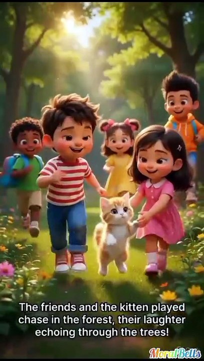 👉 "Kids and Kitten Fun Time 😍🐾 | Part 6 | #shorts"