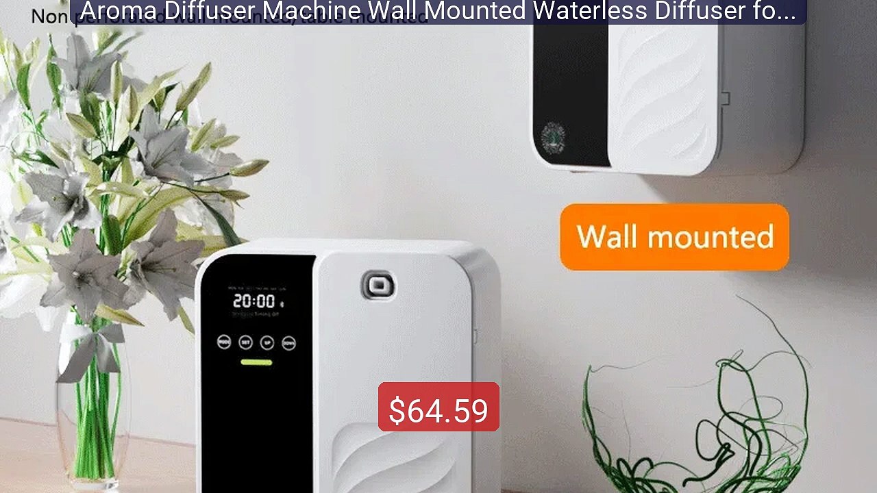 Aroma Diffuser Machine Wall Mounted Waterless Diffuser for Lar... -- Hot Deal 2026 | Limited Offer!