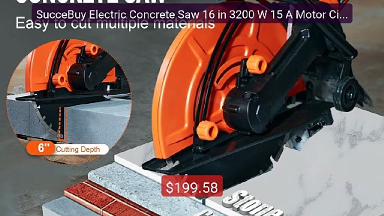SucceBuy Electric Concrete Saw 16 in 3200 W 15 A Motor Circul... -- Amazing Value 2026 | Must Have!