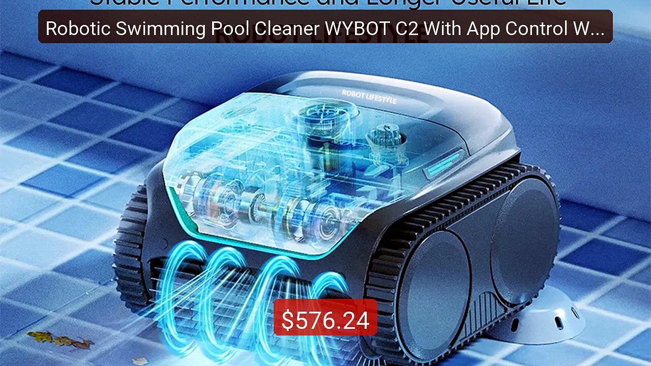 Robotic Swimming Pool Cleaner WYBOT C2 With App Control Wall F... -- Best Buy 2026 | Great Quality!