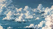 Anime sky view created by Ai❗