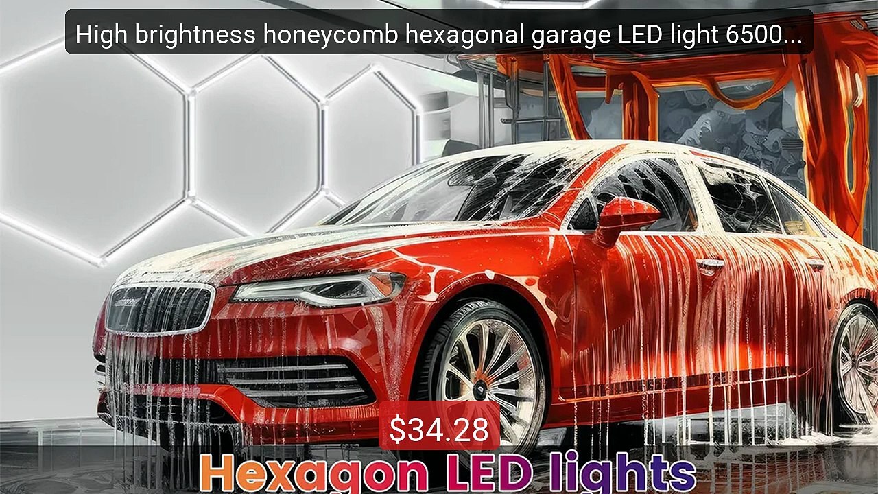High brightness honeycomb hexagonal garage LED light 6500K sui... -- Best Buy 2026 | Great Quality!