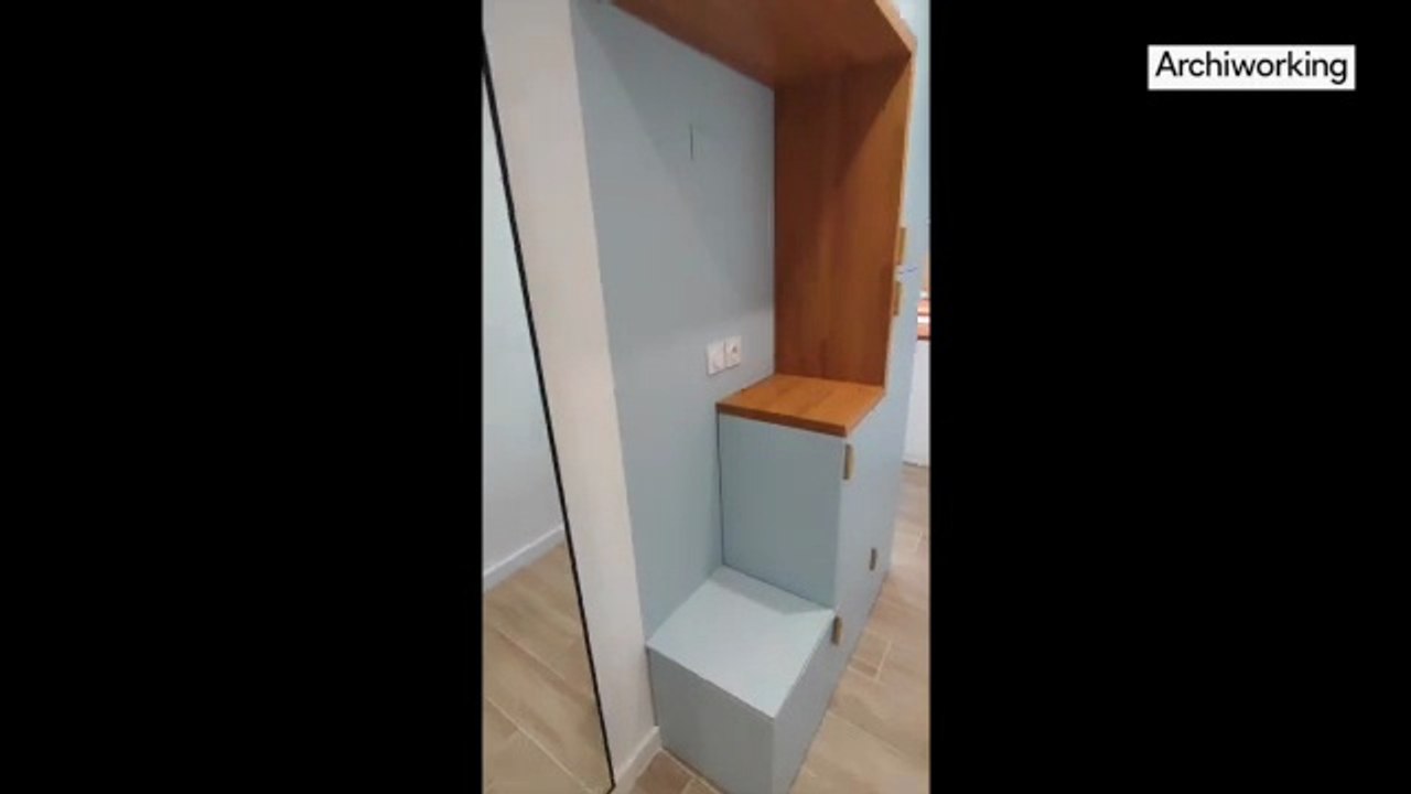 Comment aménager une entrée quand l’appartement n’en a pas ? Exemple dans un couloir