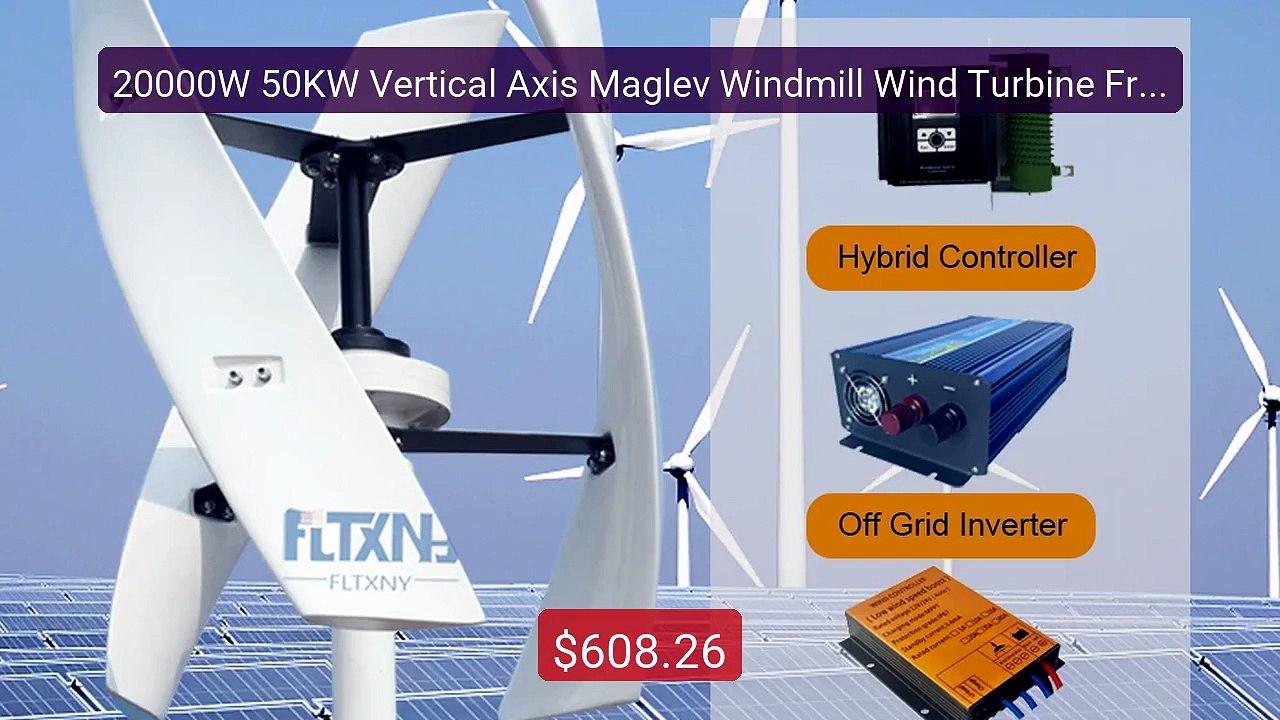 20000W 50KW Vertical Axis Maglev Windmill Wind Turbine Free Energy... -- Best Deal 2026 | Shop Now!