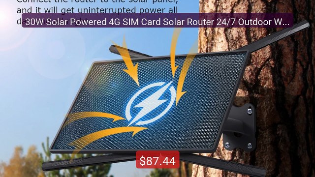 30W Solar Powered 4G SIM Card Solar Router 24/7 Outdoor Wirele... Hot Deal 2026 | Limited Offer!
