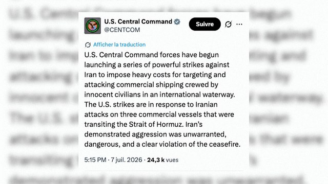 EEUU confirma bombardeos contra Irán en las inmediaciones de Ormuz