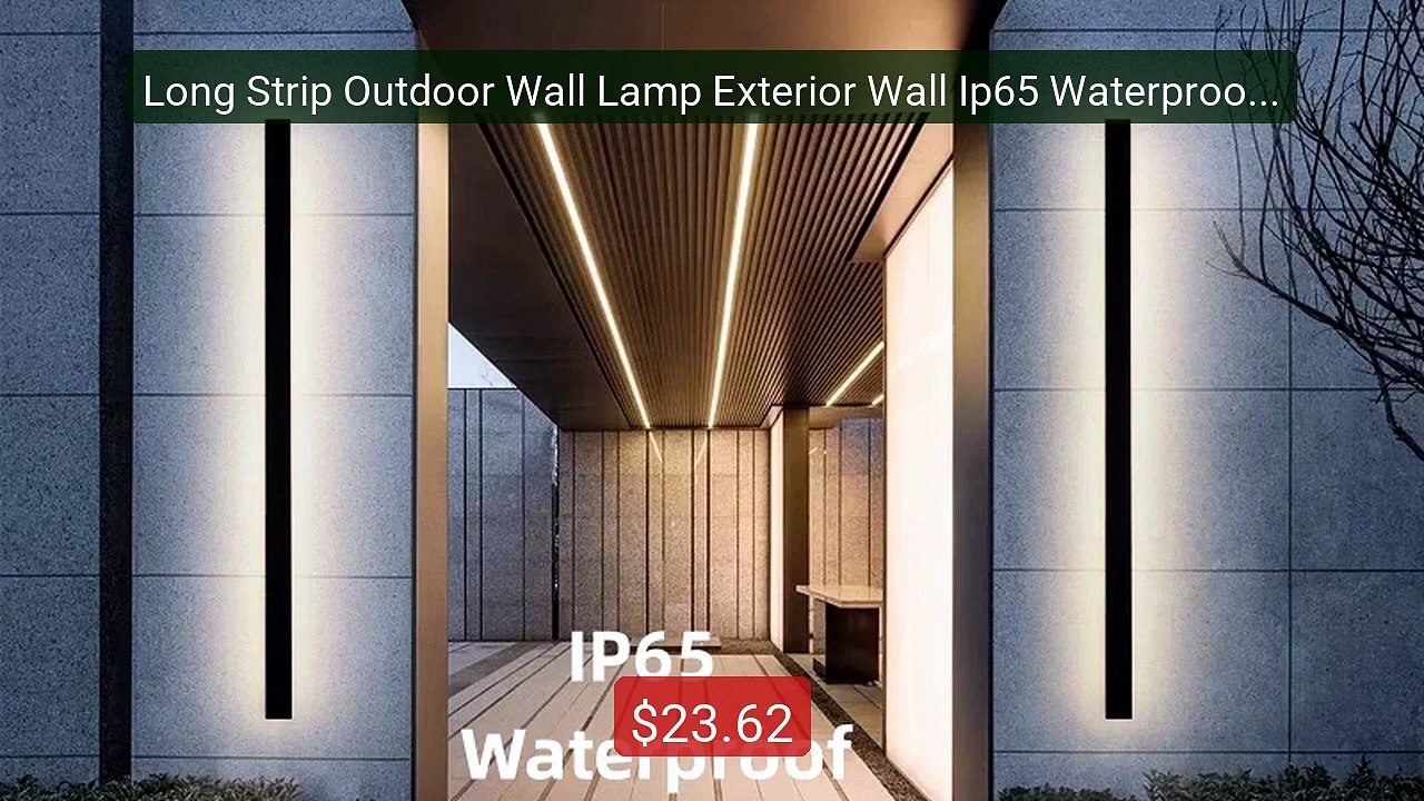Long Strip Outdoor Wall Lamp Exterior Wall Ip65 Waterproof Mo... -- Amazing Value 2026 | Must Have!