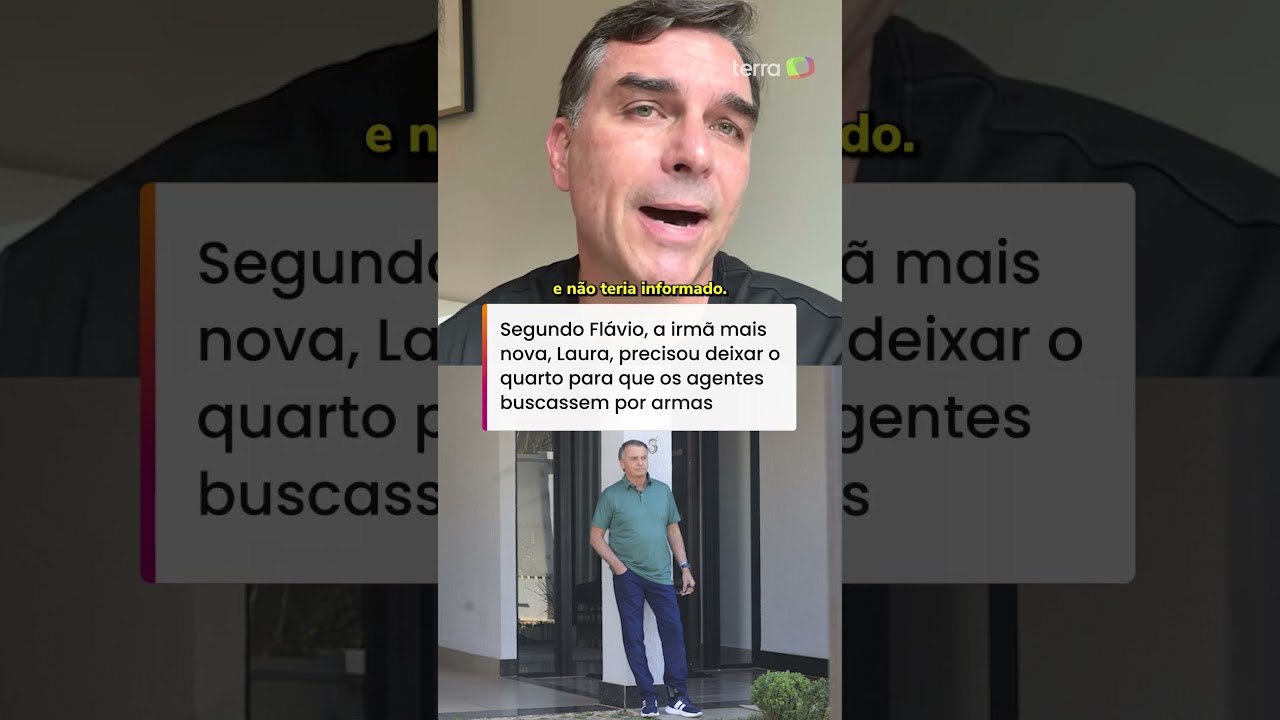 Flávio diz que PF fez buscas dentro do quarto da irmã atrás de armas de Bolsonaro #shorts