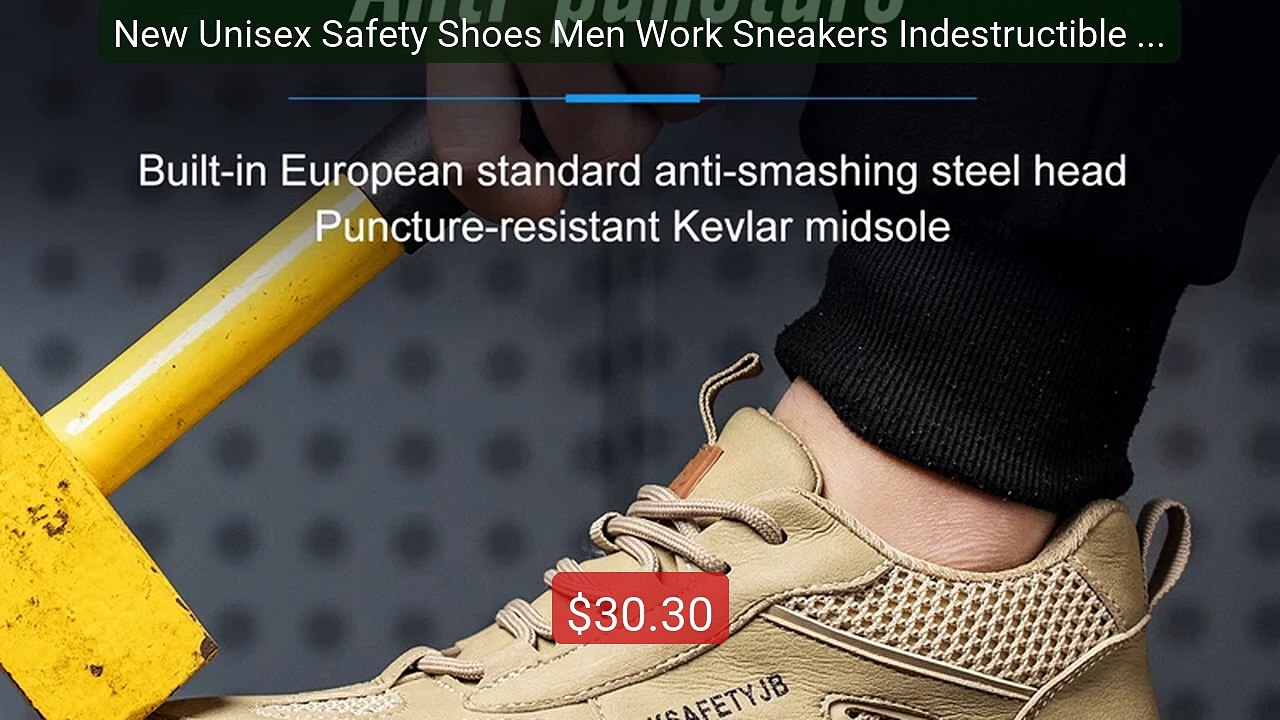 New Unisex Safety Shoes Men Work Sneakers Indestructible Safety Boo... -- Top Rated 2026 | Buy Now!