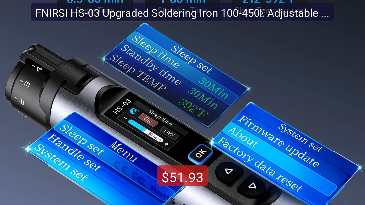 FNIRSI HS-03 Upgraded Soldering Iron 100-450℃ Adjustable Temp... -- Amazing Value 2026 | Must Have!