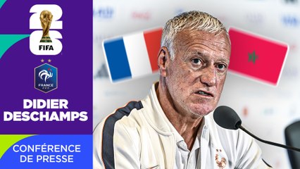 LARBITRE nest PAS un ADVERSAIRE.... La conférence de presse de DESCHAMPS avant le MAROC !