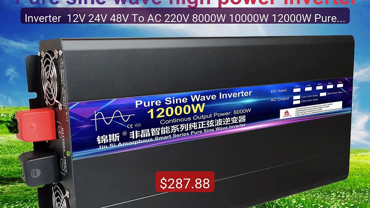 Inverter  12V 24V 48V To AC 220V 8000W 10000W 12000W Pure Sine... -- Hot Deal 2026 | Limited Offer!