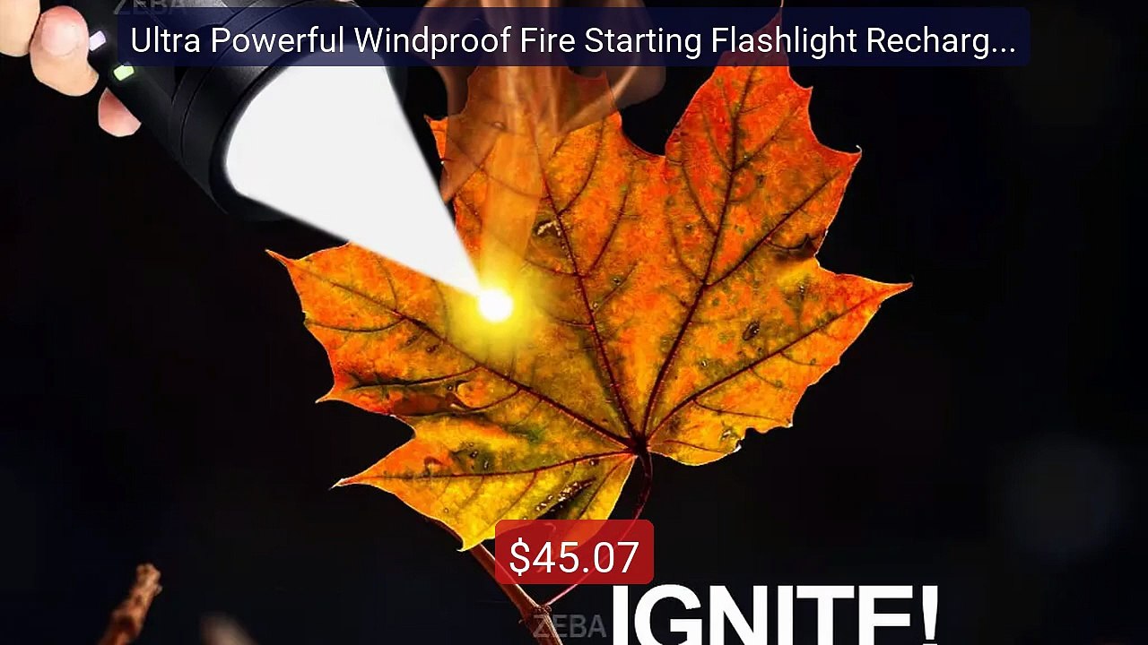 Ultra Powerful Windproof Fire Starting Flashlight Rechargea... -- Top Pick 2026 | Unbeatable Price!