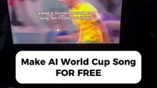 I found how you can make an ai world cup song for free and it actually goes crazy, its the type of ai generated video that hits the fyp trend and can make you go viral without spending a dollar