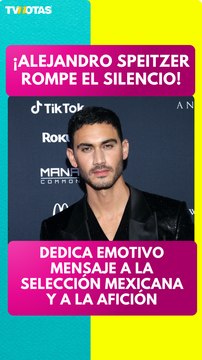 ¡Alejandro Speitzer rompe el silencio tras la eliminación de México del Mundial!