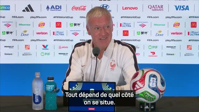 Bleus - Deschamps : L'adversaire c'est le Maroc, pas l'arbitre