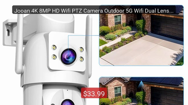 Jooan 4K 8MP HD Wifi PTZ Camera Outdoor 5G Wifi Dual Lens Security ... Top Rated 2026 | Buy Now!
