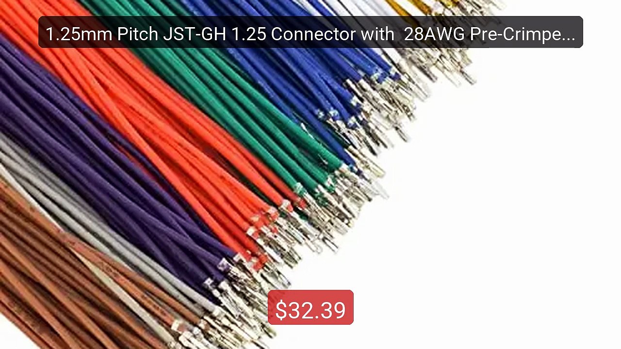 1.25mm Pitch JST-GH 1.25 Connector with  28AWG Pre-Crimped Ca... -- Amazing Value 2026 | Must Have!