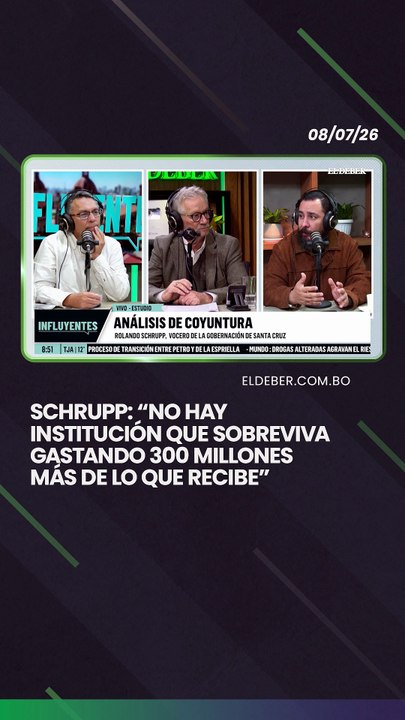 Schrupp: “No hay institución que sobreviva gastando 300 millones más de lo que recibe”