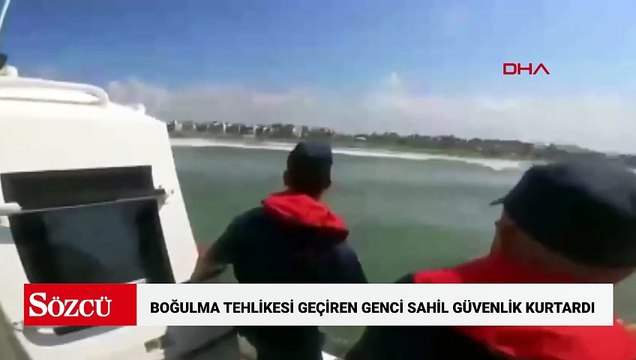 Boğulma tehlikesi geçiren genci Sahil Güvenlik kurtardı