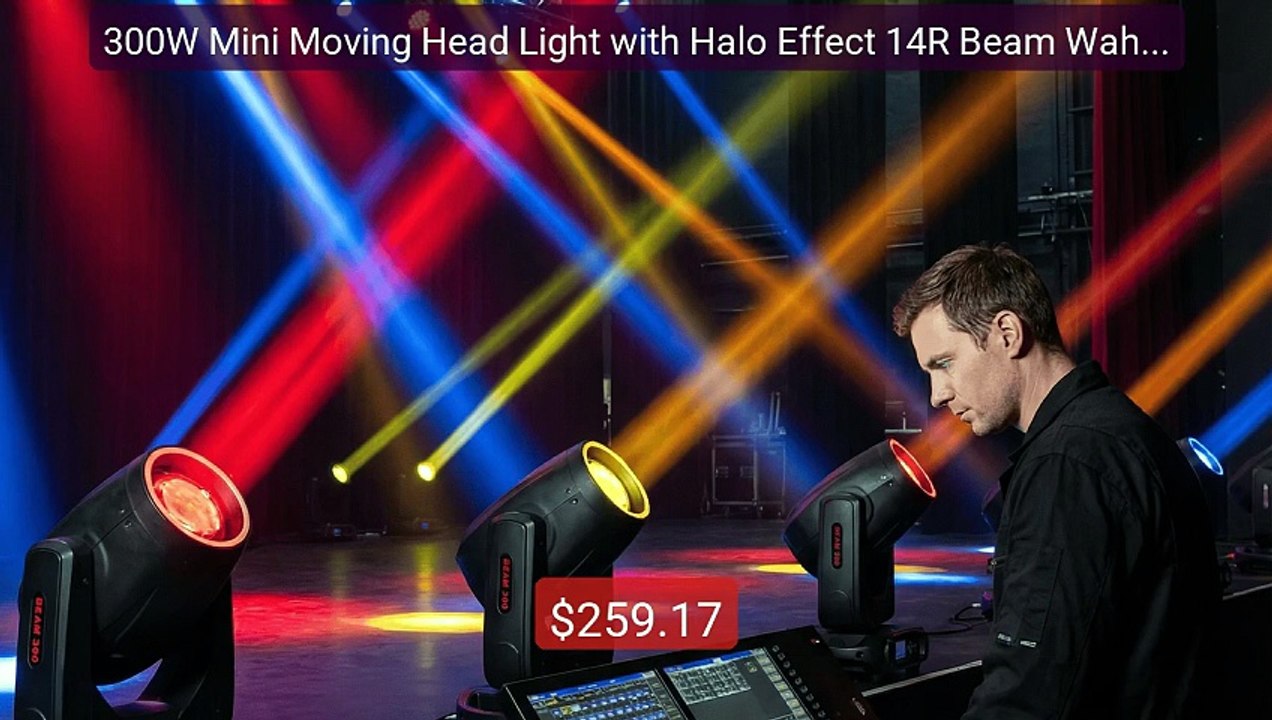 300W Mini Moving Head Light with Halo Effect 14R Beam Wah Z... -- Top Pick 2026 | Unbeatable Price!