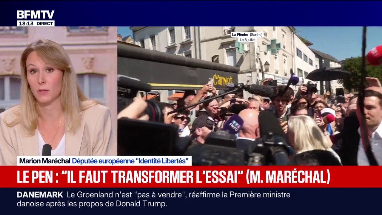Union des droites: "Je suis convaincue que s'il y a un projet de rassemblement cohérent, Marine Le Pen ne serait pas un obstacle", affirme Marion Maréchal