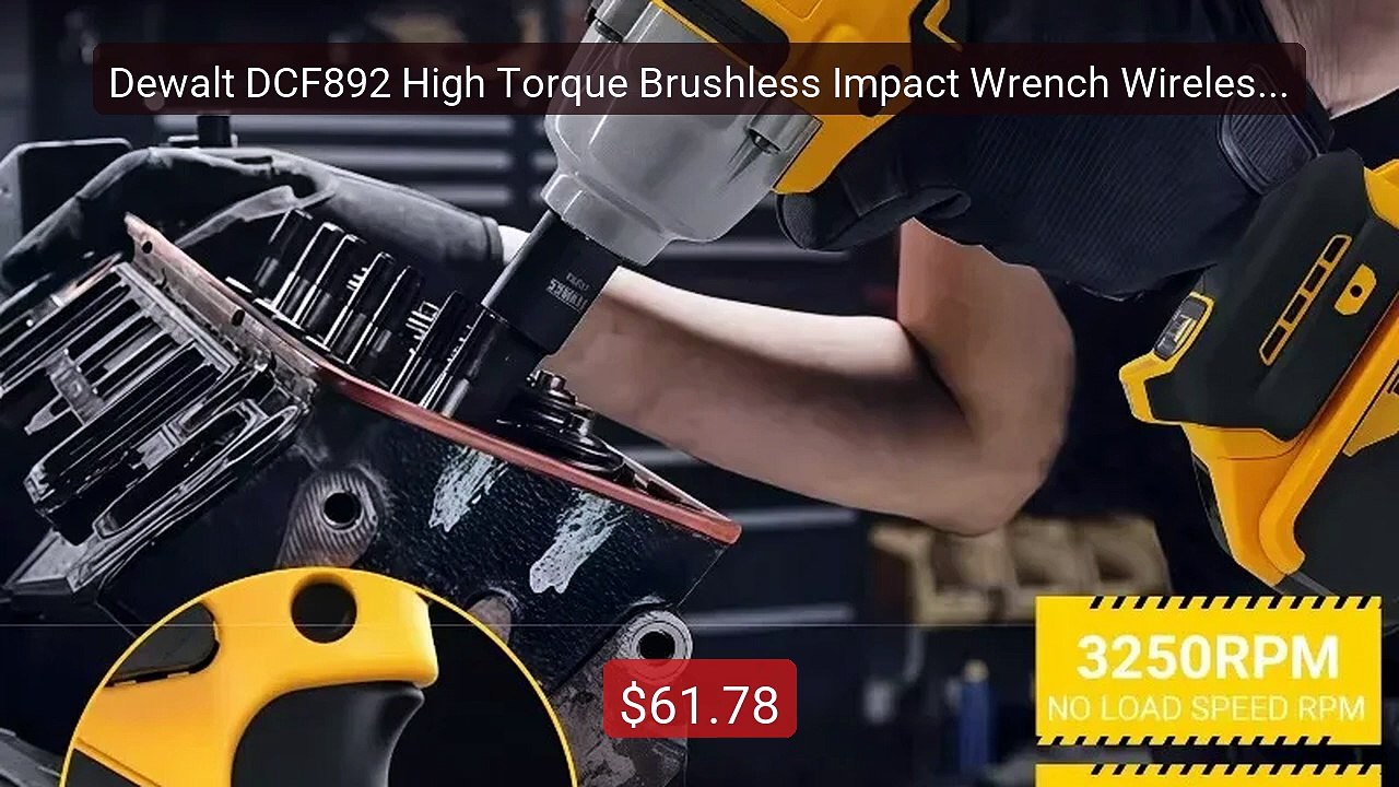 Dewalt DCF892 High Torque Brushless Impact Wrench Wireless Electric... -- Top Rated 2026 | Buy Now!
