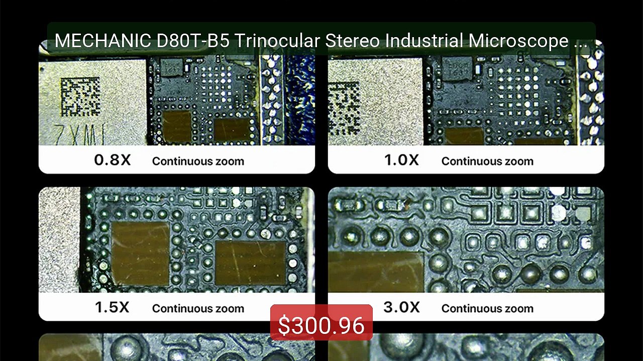 MECHANIC D80T-B5 Trinocular Stereo Industrial Microscope 8-80X Con... -- Best Deal 2026 | Shop Now!