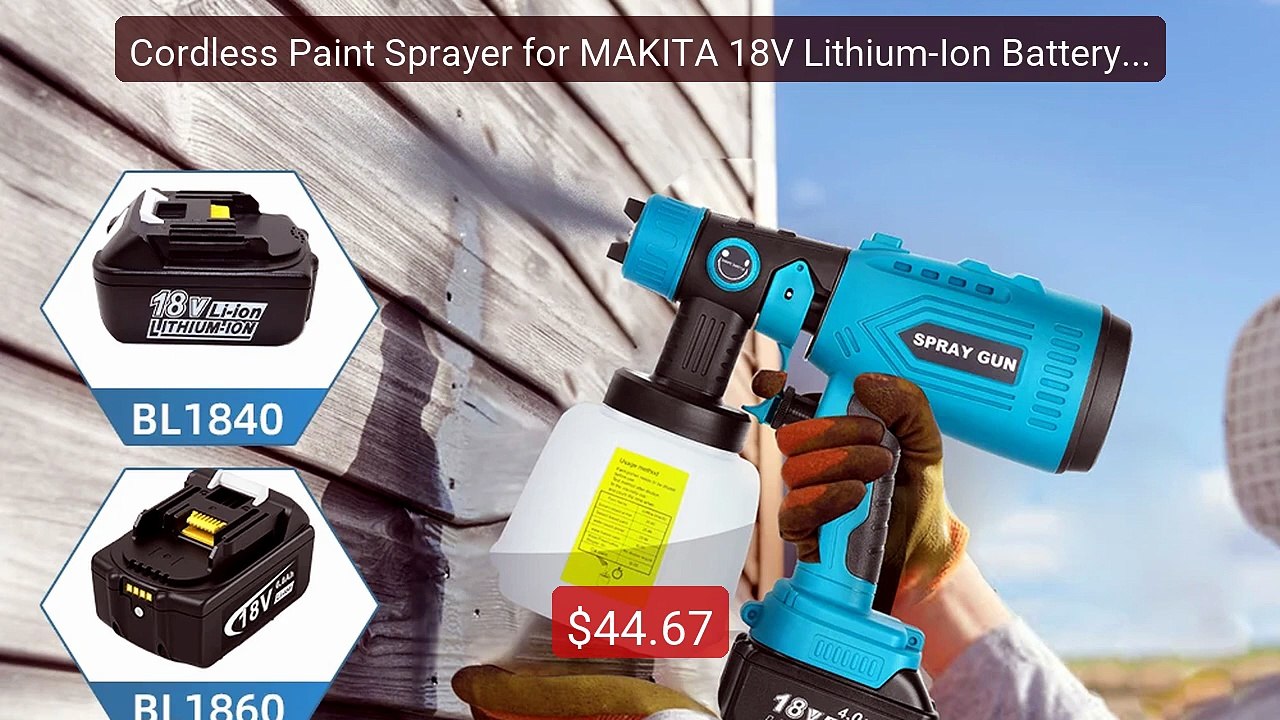 Cordless Paint Sprayer for MAKITA 18V Lithium-Ion Battery(No Batte... -- Best Deal 2026 | Shop Now!