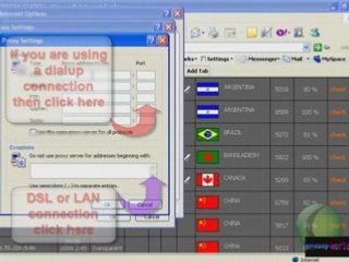 How will use the proxy with internet explorer