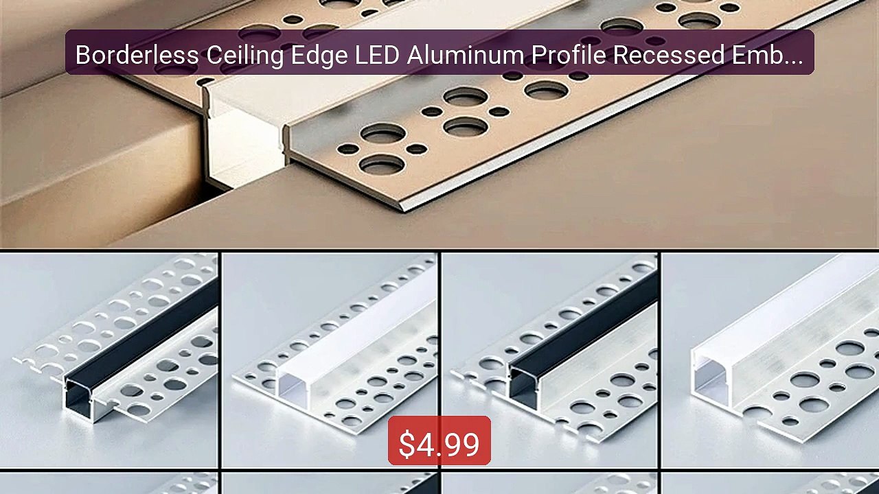 Borderless Ceiling Edge LED Aluminum Profile Recessed Embedded... -- Hot Deal 2026 | Limited Offer!