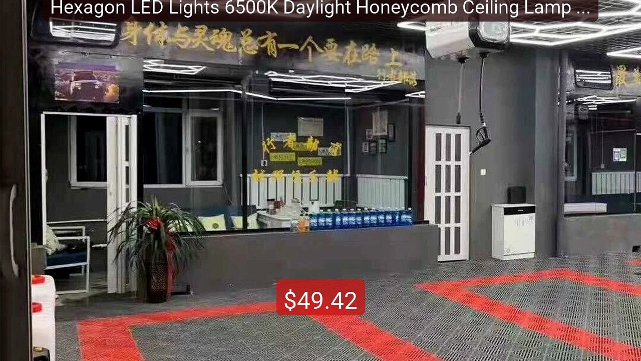 Hexagon LED Lights 6500K Daylight Honeycomb Ceiling Lamp Hi... -- Top Pick 2026 | Unbeatable Price!