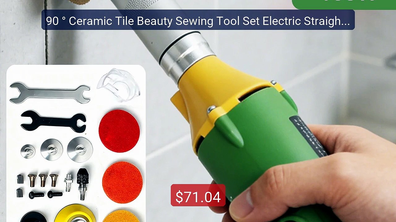 90 ° Ceramic Tile Beauty Sewing Tool Set Electric Straight Gr... -- Amazing Value 2026 | Must Have!