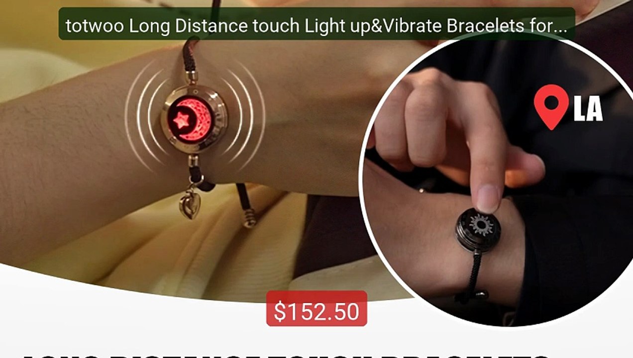 totwoo Long Distance touch Light up&Vibrate Bracelets for C... -- Top Pick 2026 | Unbeatable Price!